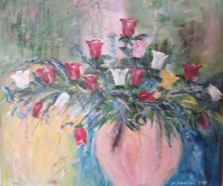 Kytica 2, 50x60 cm, akryl